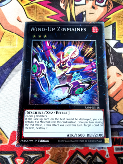 Wind-Up Zenmaines ra04-en168 (NEW) Platinum-Secret Yu-Gi-Oh - Image 1