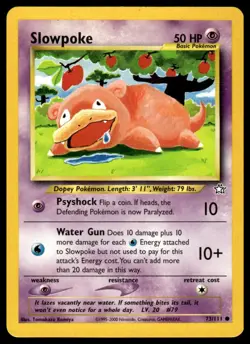Pokemon Genesis Slowpoke #073/111 NM - Exact Card Shown - PNA - Image 1