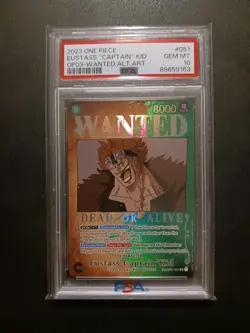 One Piece Card Game TCG OP03 Monkey.D.Luffy ST01-012 Wanted PSA 10 Complete Set! - Image 2