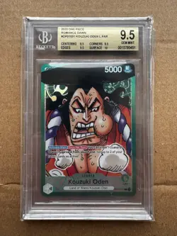 BGS 9.5 OP01-031 Kouzuki Oden Leader Alternative Art parallel Card English NM - Image 1