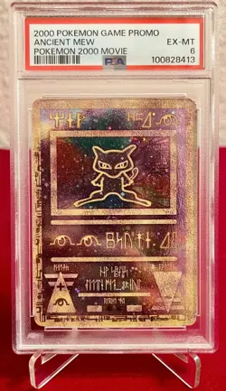 Pokemon Ancient Mew PSA EX-MT 6 Promo Card 2000 Movie Holo TCG #1 - Image 1