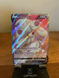 Alcremie v Full Art Ultra Rare Pokemon Card 064/072 Shining Fates NM - Image 1