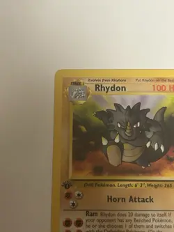 Pokemon Card Jungle 1st Edition Rhydon 45/64 - Image 2