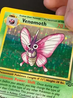 Venomoth 13/64 Jungle set Holo Rare Vintage WOTC Pokemon Card - Image 3