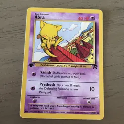Abra Team Rocket 1st Edition Near Mint 49/82 Pokemon Card 1X - Image 1