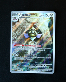 Pokemon Card TCG - Aegislash 210/182 - Paradox Rift - Illustration Rare - NM ⭐ - Image 1