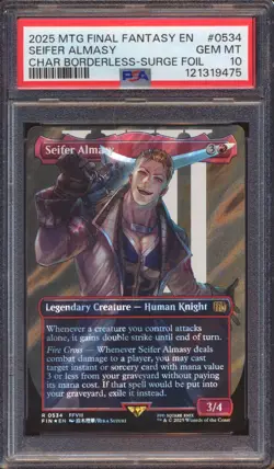 2025 MTG FINAL FANTASY SEIFER ALMASY 0534 SURGE FOIL PSA 10! - Image 1