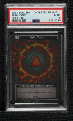 2023 Sorcery: Contested Realm - Beta Foil Ruby Core PSA 9 MINT - Image 1