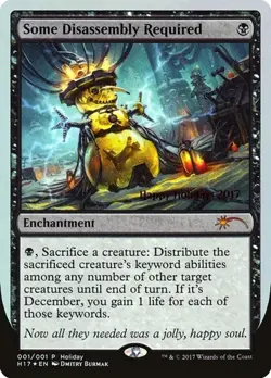 Some Disassembly Required - Foil Promo Happy Holidays NM MTG - Image 1