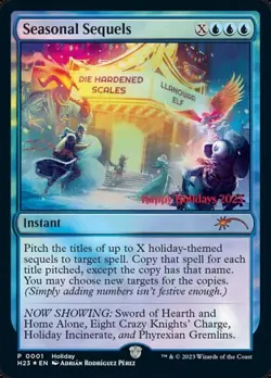 Seasonal Sequels - Foil Happy Holidays LP MTG - Image 1