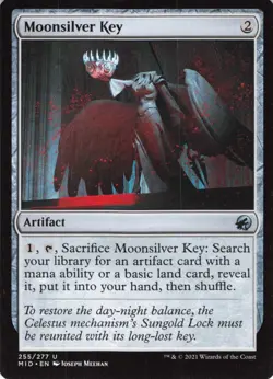 Moonsilver Key U MID Innistrad: Midnight Hunt Artifact 255 LP-NM - Image 1