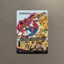 MTG Feed the Swarm 0016 Regular (Borderless) Marvel Spider-Man ! - Image 1