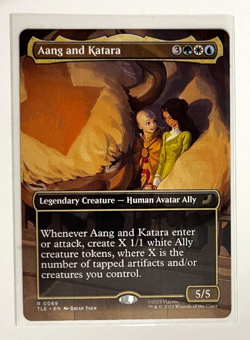 MTG - Avatar - Aang and Katara Borderless - Rare 0069 - Image 1