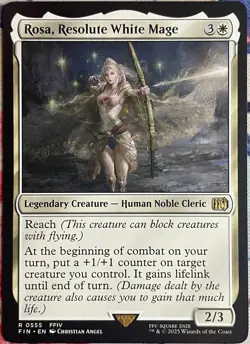 Rosa, Resolute White Mage - R 0555 - Magic The Gathering Final Fantasy 2025 - Image 1