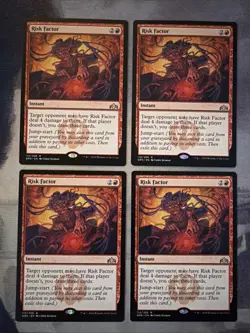 4x Risk Factor- Guilds of Ravnica- NM- Mtg Magic The Gathering- Playset - Image 1