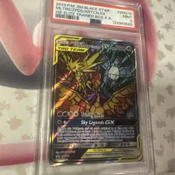 Moltres Zapdos Articuno GX Pokemon Hidden Fates Black Star Promo SM210 PSA 9 - Image 3