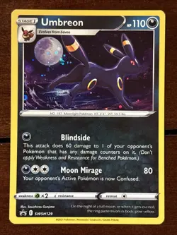 Pokemon Evolving Skies Umbreon Promo SWSH129 Holo - Image 1