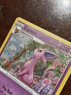 Pokemon Fusion Strike Espeon Promo SWSH174 Swirl Holo - Image 3