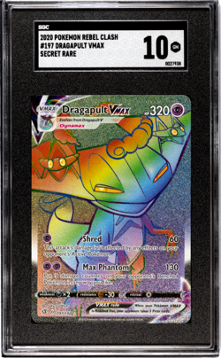 Pokemon Dragapult Vmax 2020 Pokemon Rebel Clash #197 SGC 10 - Image 1