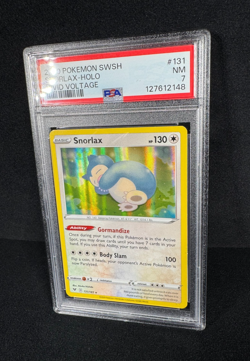 Pokemon Snorlax Holo Rare 2020 SWSH Vivid Voltage #131 PSA 7 Near Mint TCG - Image 5