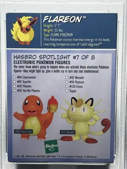 Flareon 1999 Hasbro Pokemon Toy Wishes Magazine PSA 4 - Image 4