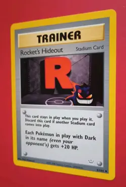 POKEMON Neo Revelation TRAINER ROCKET'S HIDEOUT 63/64 Regular U VLP/EX 1999! - Image 2