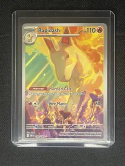 Pokemon TCG Destined Rivals Rapidash 189/182 SV10 Illustration Rare Holo NM - Image 1