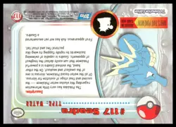 Topps Pokemon Seadra #117 TV Animation Edition Non Holo Blue Logo 2000 NM - Image 2