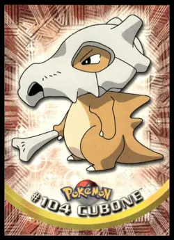 Topps Pokemon Cubone #104 TV Animation Edition Non Holo Blue Logo 2000 NM - Image 1