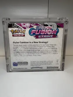 Pokemon Fusion Strike Booster Box Sealed with Acrylic Case - Image 2