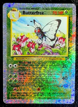 Pokemon TCG Legendary Collection Reverse Holo Butterfree 21/110 Rare C2002 LP - Image 1