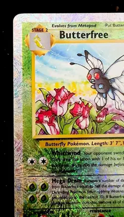 Pokemon TCG Legendary Collection Reverse Holo Butterfree 21/110 Rare C2002 LP - Image 3