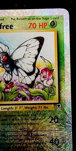 Pokemon TCG Legendary Collection Reverse Holo Butterfree 21/110 Rare C2002 LP - Image 4