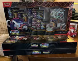 Pokemon TCG: Great Tusk & Iron Treads Ex Premium Collection - Paldean Fates X3 - Image 1