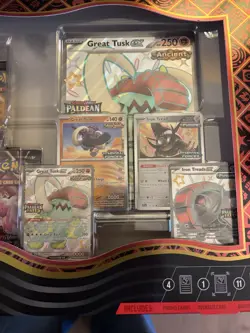 Pokemon TCG: Great Tusk & Iron Treads Ex Premium Collection - Paldean Fates X3 - Image 4