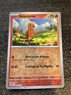 SALAMECHE REVERSE - POKEMON 004/165 EV3.5 ECARLATE ET VIOLET MEW 151 NEUF FR - Image 1