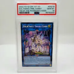 YuGiOh TCG - PSA 10 - Evil Twin's Trouble Sunny - MP22-EN216 - 1st Ed. - GEM MT - Image 1
