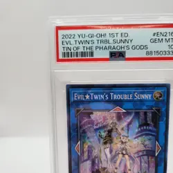 YuGiOh TCG - PSA 10 - Evil Twin's Trouble Sunny - MP22-EN216 - 1st Ed. - GEM MT - Image 2