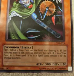 Yugioh Trap Master Unlimited Edition SKE-018 - Image 2