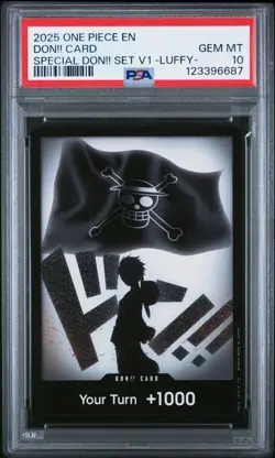 2025 One Piece EN Special Don!! Card Set V1 Monkey D. Luffy PSA 10 GEM Alt Art - Image 1