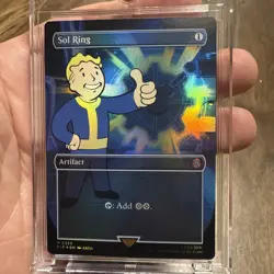 FOIL SOL RING BORDERLESS Fallout Magic MTG MINT CARD Mythic 359 - Image 1