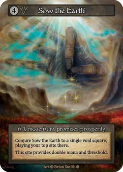 Sorcery: Contested Realm Sow the Earth Unique Regular NM (GT) - Image 1