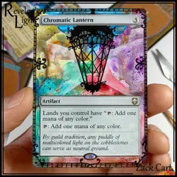 Chromatic Lantern Altered Art - Hand Painted MTG Alter - Magic the Gathering - Image 1