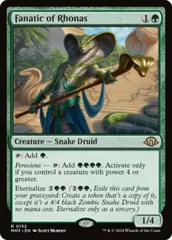 MTG Fanatic of Rhonas - Foil, NM-Mint, English Modern Horizons 3 - Image 1