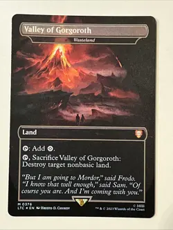 1x Valley of Gorgoroth (Wasteland) (376) ~~ Borderless - Foil LP, English - Image 1
