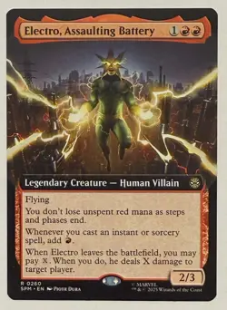 Electro, Assaulting Battery Extended Art - Marvel's Spider-Man MTG - Image 1
