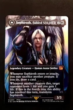 Sephiroth Fabled Soldier Borderless 0317 Final Fantasy NM MTG Regular 🔥 - Image 1