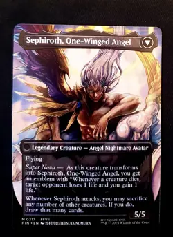 Sephiroth Fabled Soldier Borderless 0317 Final Fantasy NM MTG Regular 🔥 - Image 2