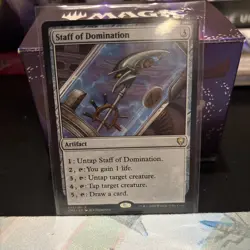 MTG x1 Staff of Domination Commander Legends Regular NM - Image 1