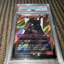 2025 MTG FINAL FANTASY SURGE FOIL #0533 RAUBAHN, BULL OF ALA MHIGO PSA 10 - Image 1